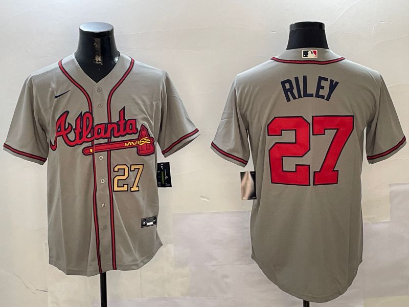Men Atlanta Braves #27 Riley Grey Game 2024 Nike MLB Jersey style 1->atlanta braves->MLB Jersey